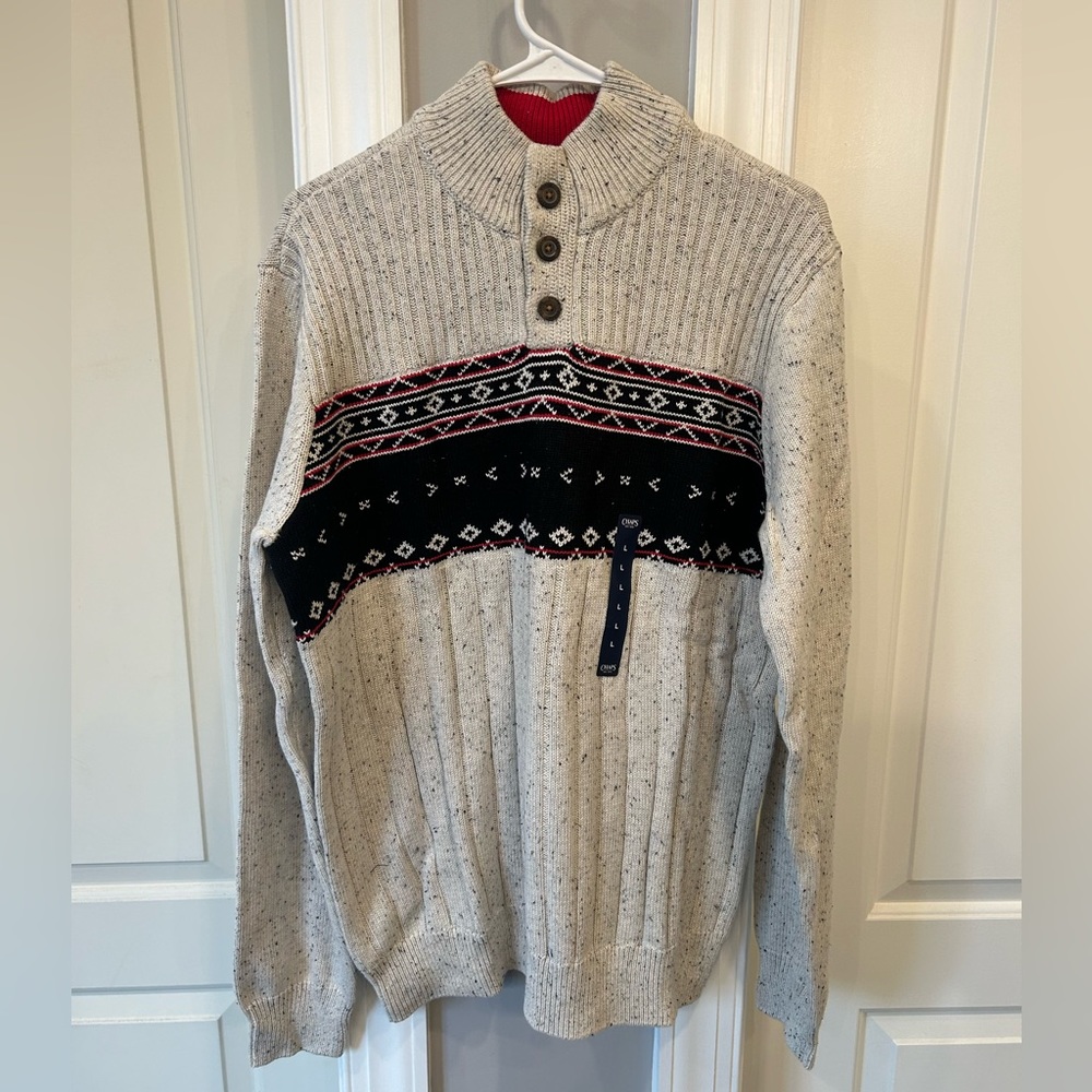 NWT Men’s Large Chaps Sweater